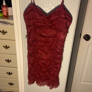 Lulu’s Red lace formal dress